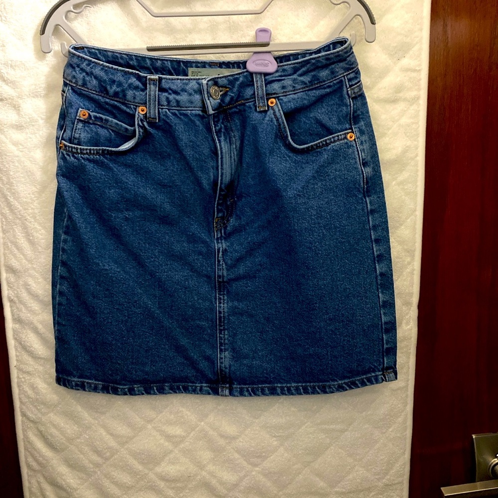 Topshop denim skirt